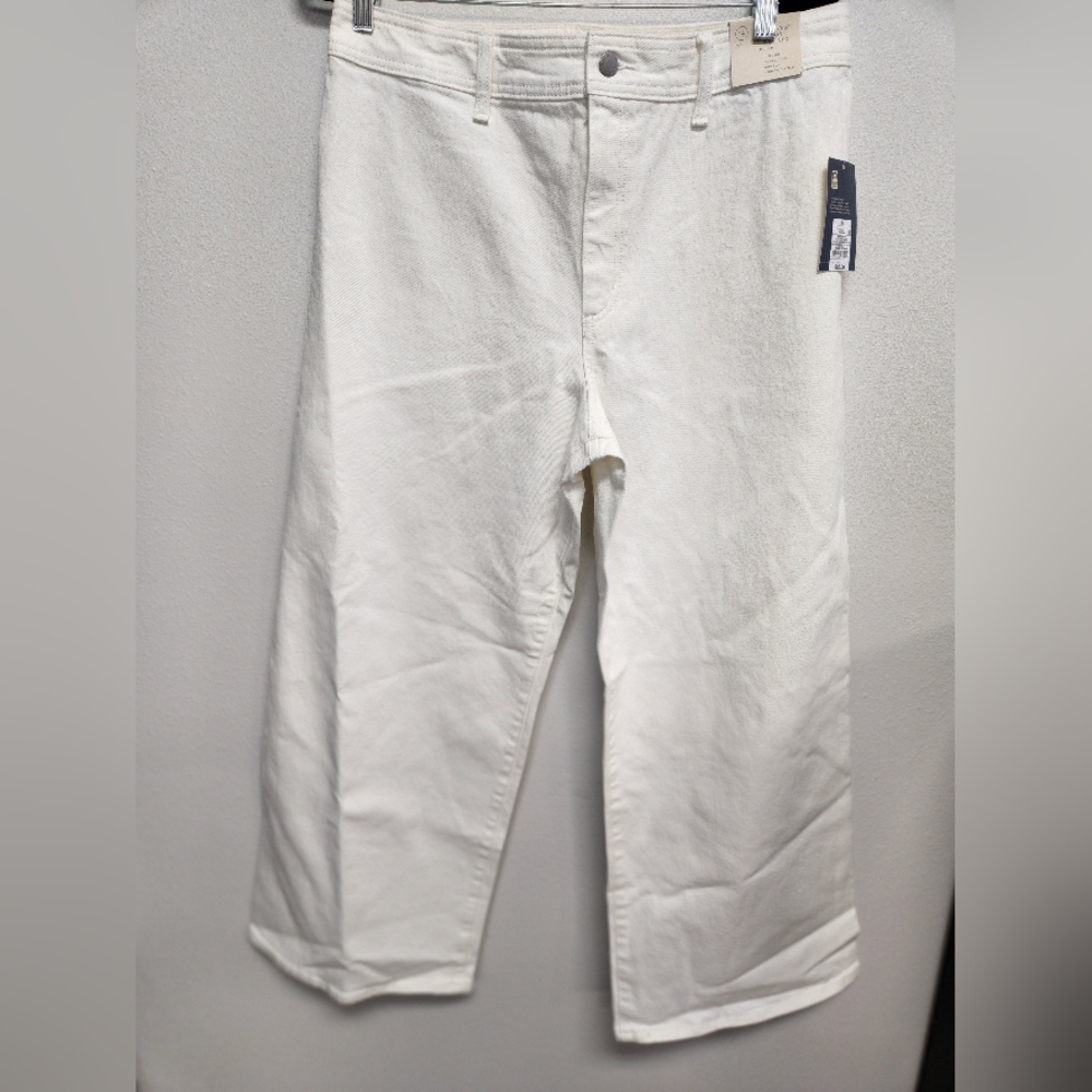 Universal Thread High Rise Sailor Style Wide Leg Jeans White Womens 14 Plus NWT